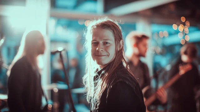 Live Music Performance of a Band on Stage