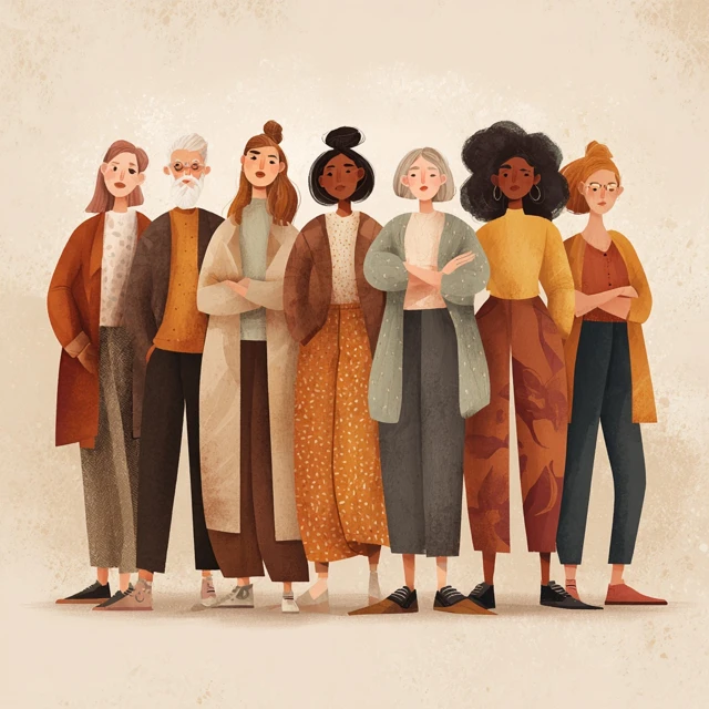 Empowering Women Group Illustration