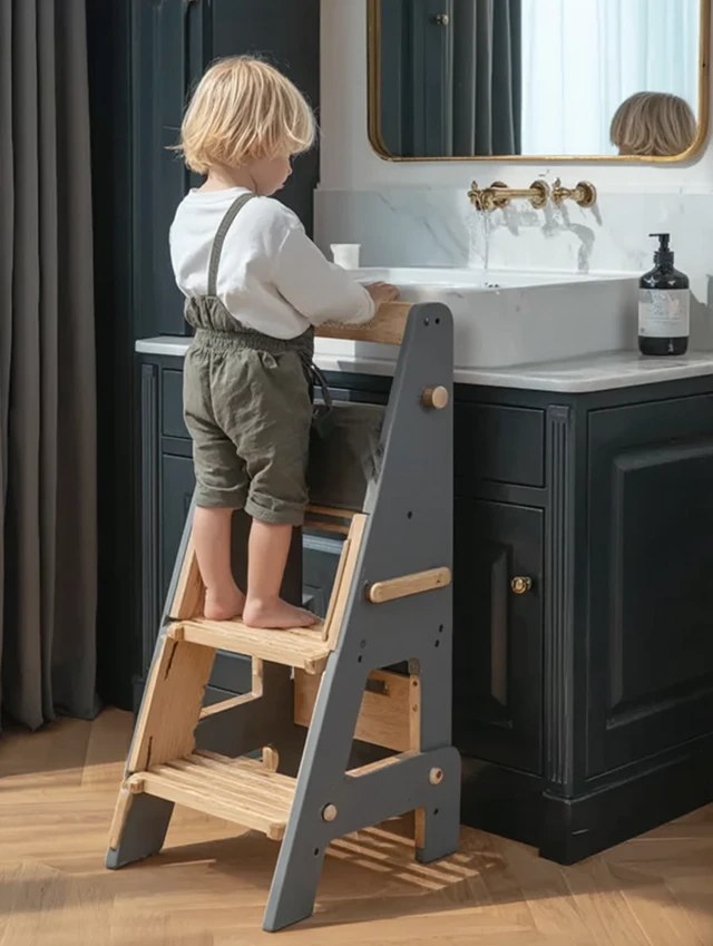 Childrens Step Stool Bathroom Product Design Photography