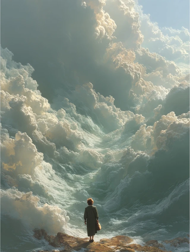 Surreal Poster of Clouded Dreams