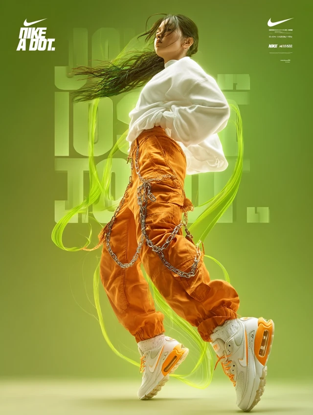 Nike Air Max Ad: Dynamic Fashion and Athletic Aesthetic