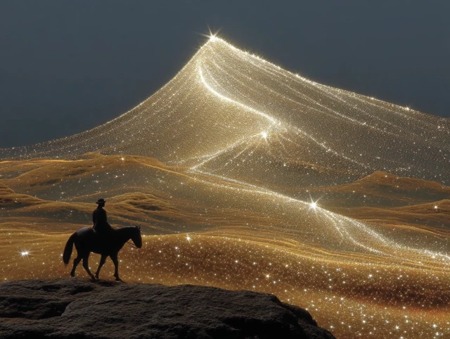 Star Wanderer: A Cosmic Journey Through Sparkling Landscapes