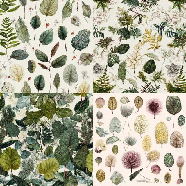 Luxury Watercolor Botanical Pattern Design