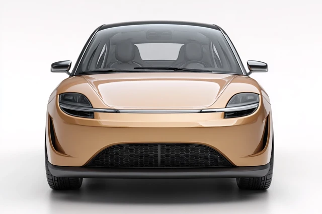 Minimalist Electric Car Design Render High End Appearance
