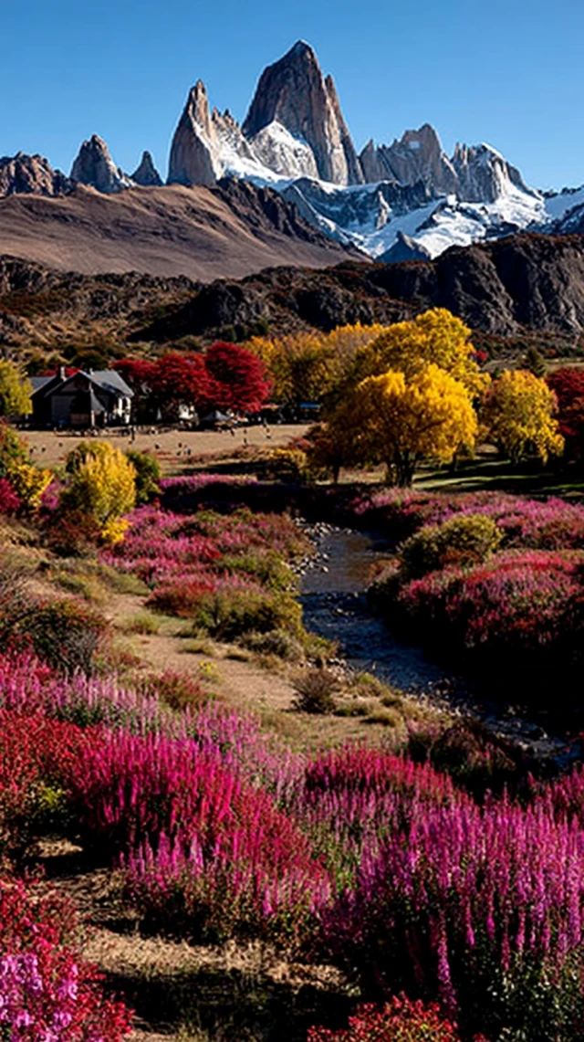 Patagonia Mountains River Surreal Photography