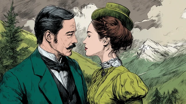 Victorian Romance Lyell and Wife Comic Style