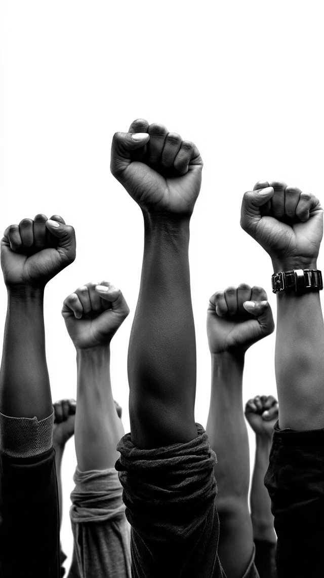 Resistance in Unity Fists Raised High