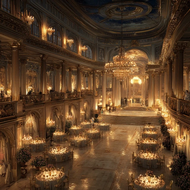 Evening Ballroom Neoclassical Interior Design