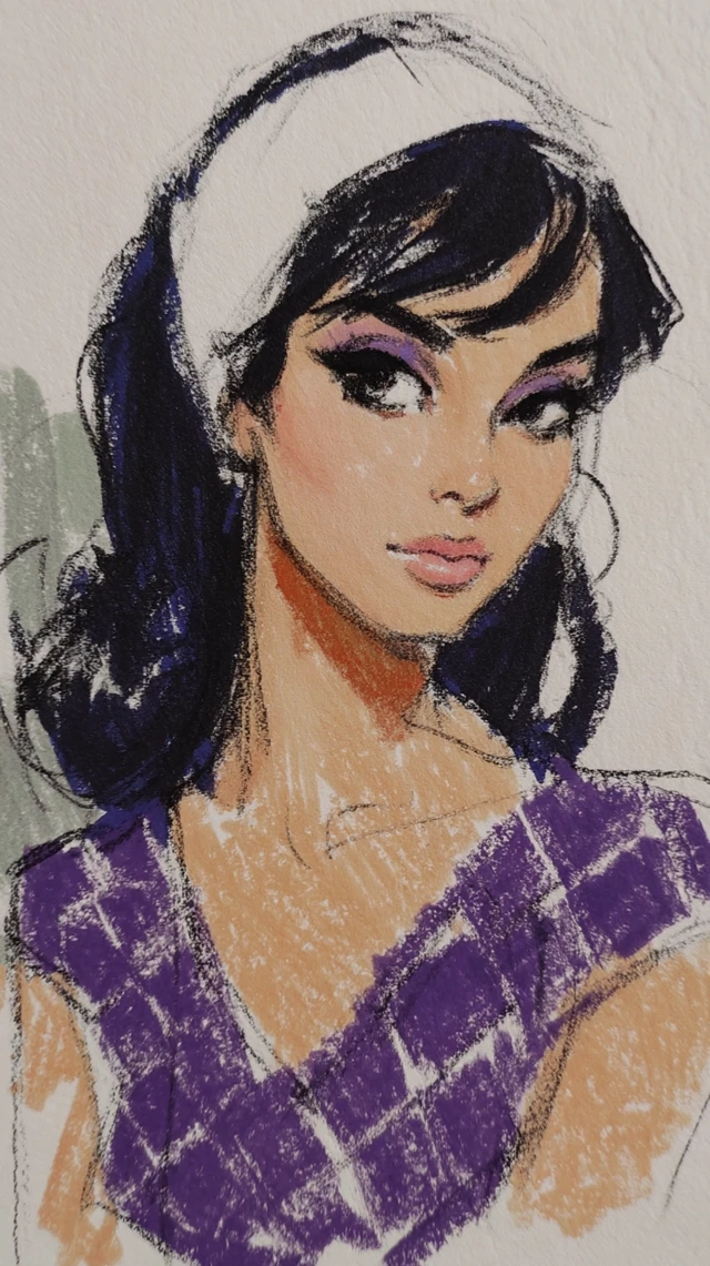 Don Bluth Mod Woman Sketch