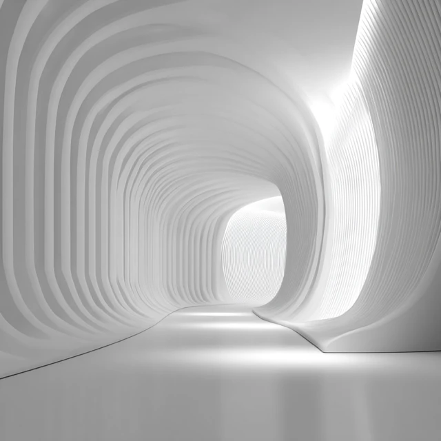 Abstract 3D Tunnel Design White Space
