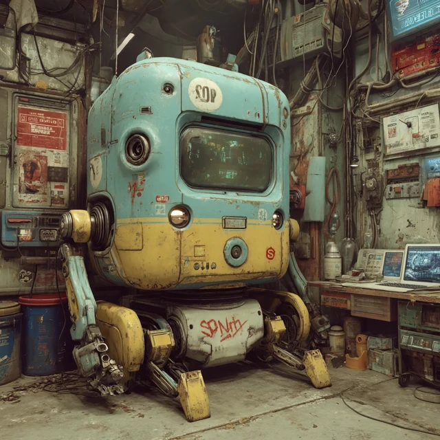 Skull Bus Surreal Art Dreamscape