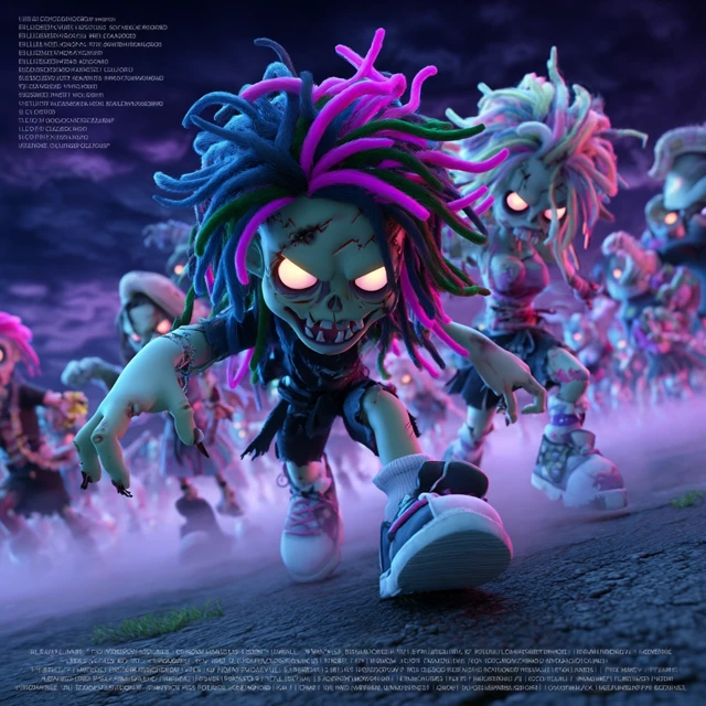 Cartoon Zombie Attack 3D CG Animation