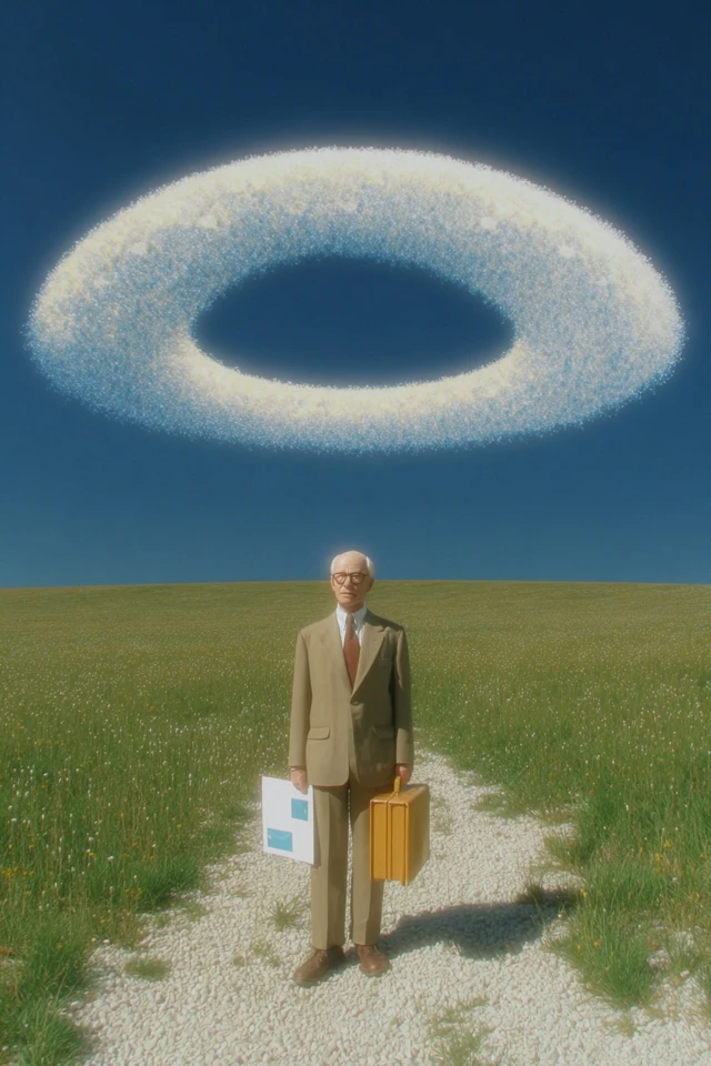 Astral Mailman Delivering Postcards to the Universe