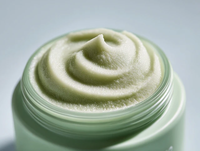 Sage Green Cosmetic Jar Product Shot