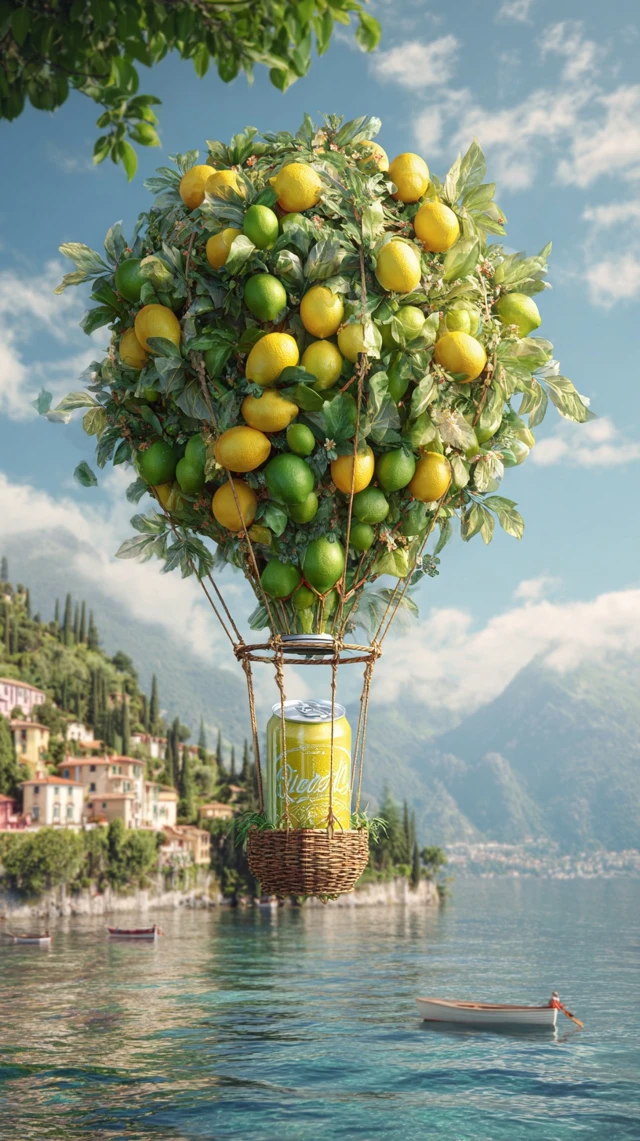 Portofino Lemon Balloon Photography Summer Day
