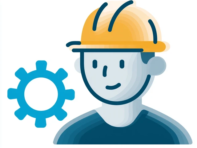 Safety Engineer Icon Illustration