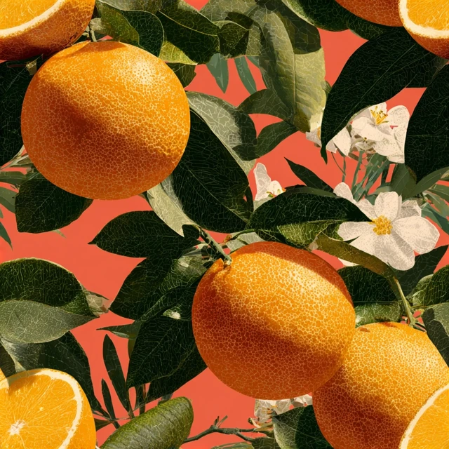 Orange Citrus Fruit Illustration Tropical
