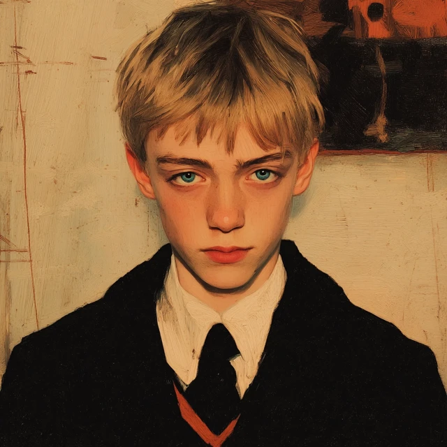 Portrait of a Young Boy Painting