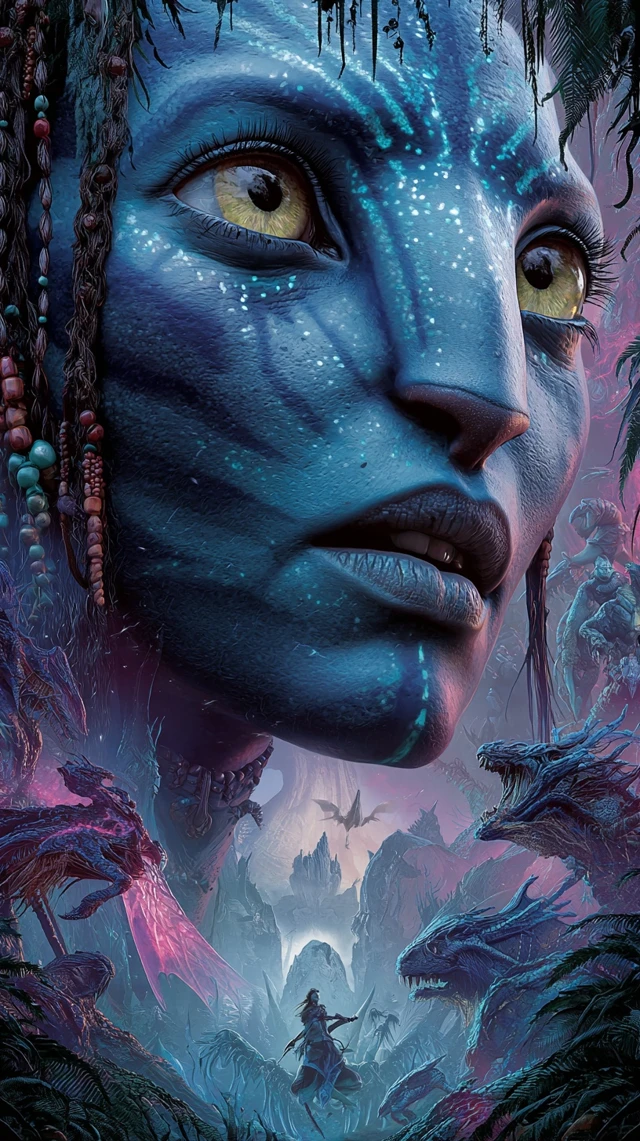 Alien Jungle Planet Epic Movie Poster Concept Art