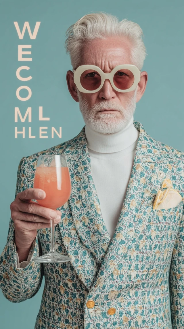 Cool CEO in Dior Holding Cocktail