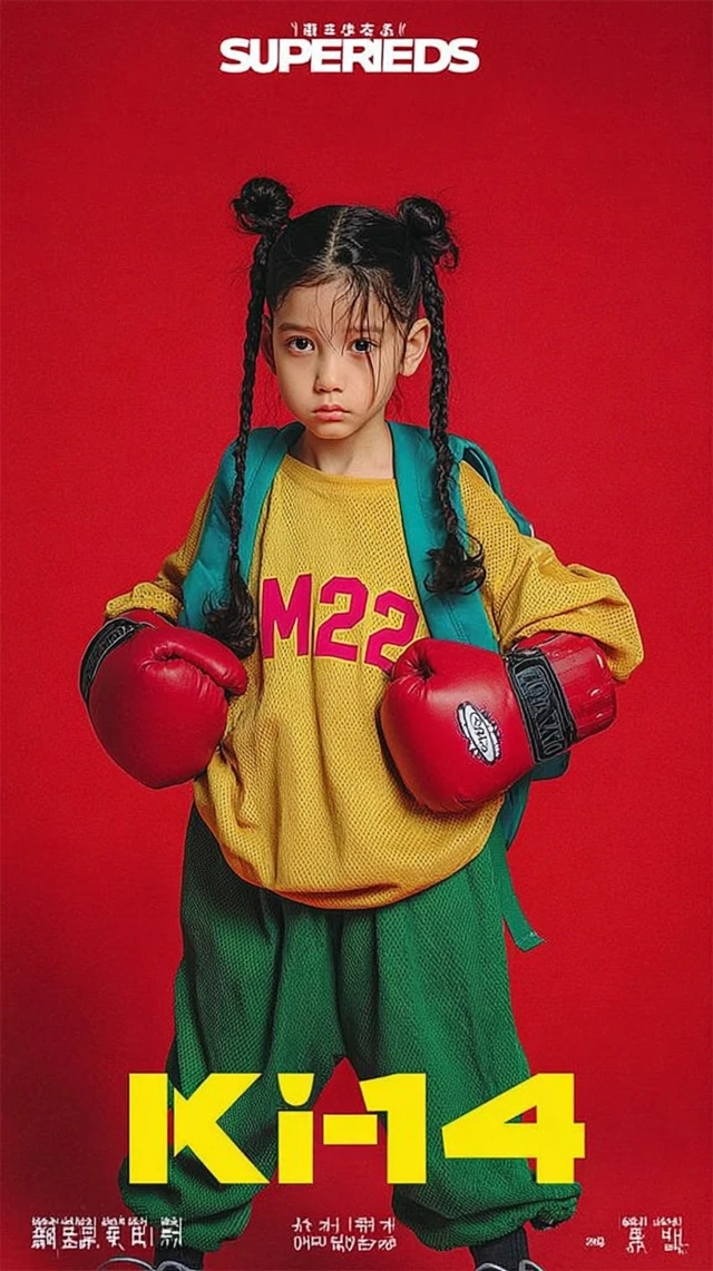 Asian Child Model Fashion Schoolbag Vogue