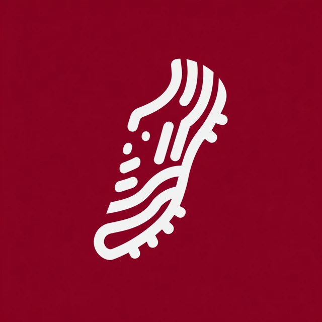 Minimalist Soccer Shoe Logo Design Copa Mundial