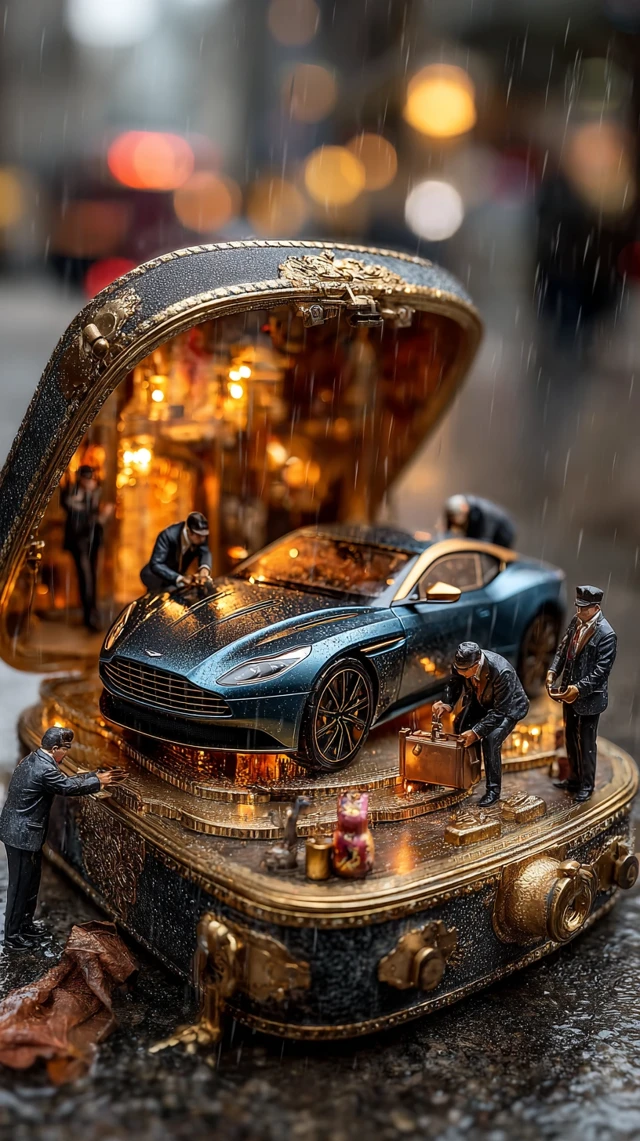 Aston Martin Smart Key Diorama Miniature Luxurious