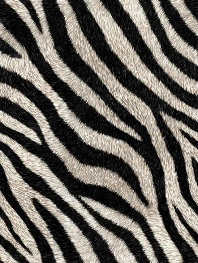 Seamless Zebra Stripe Pattern Photorealistic Fur Texture
