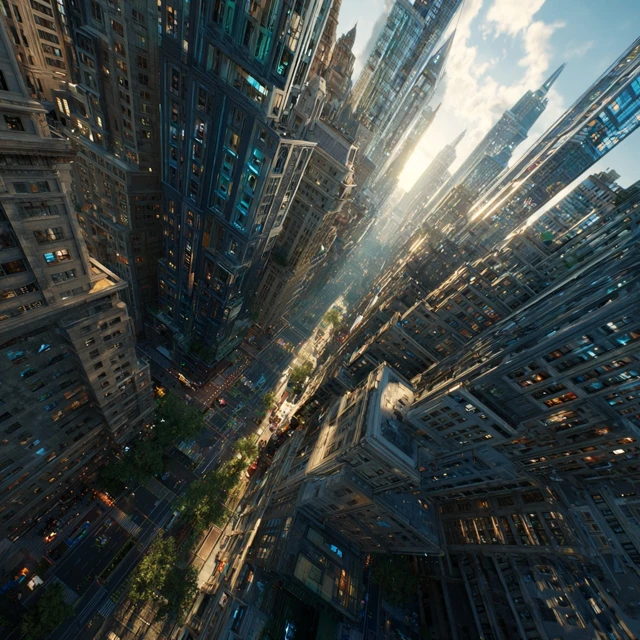 Metropolis Cityscape Ultra Detailed 8k