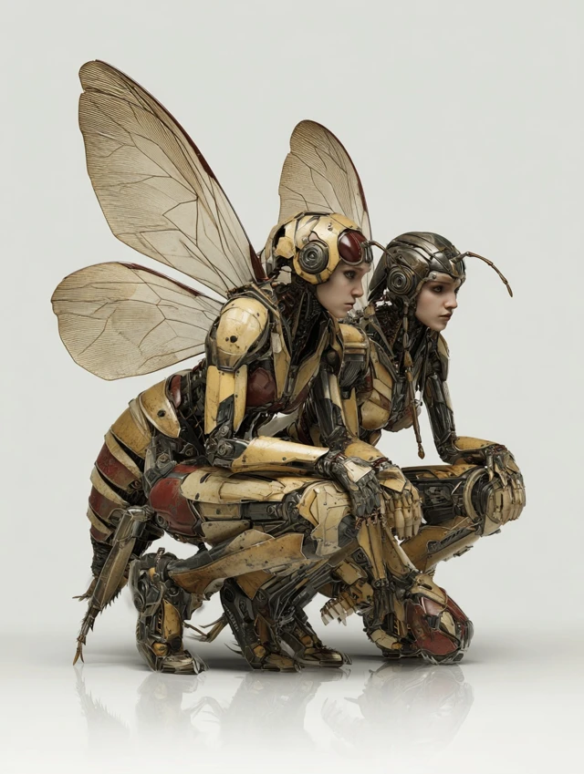 Android Hornet Hybrid Creature in Action