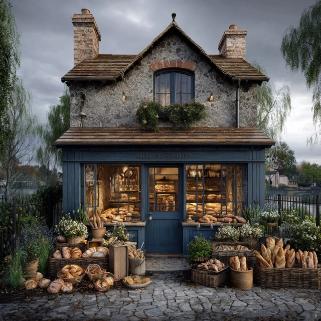British Countryside Bakery Exterior Photo