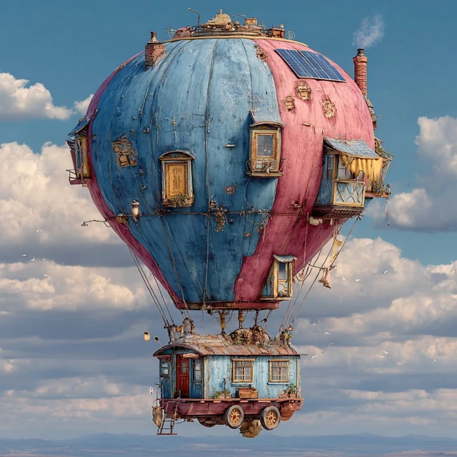 Solar Powered Hot Air Balloon Fantasy Dream