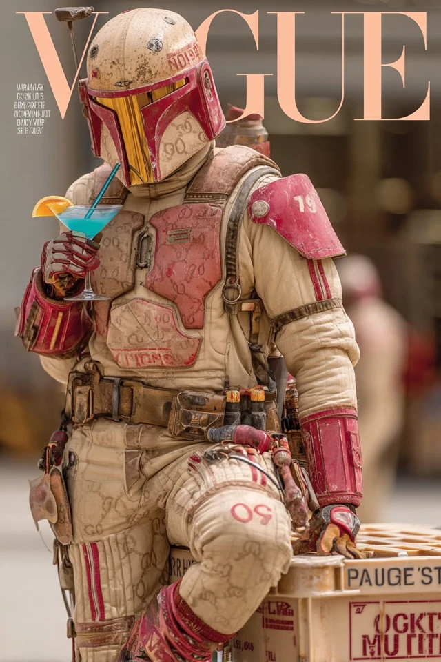 Mandalorian Vogue Cover: Space Fashion