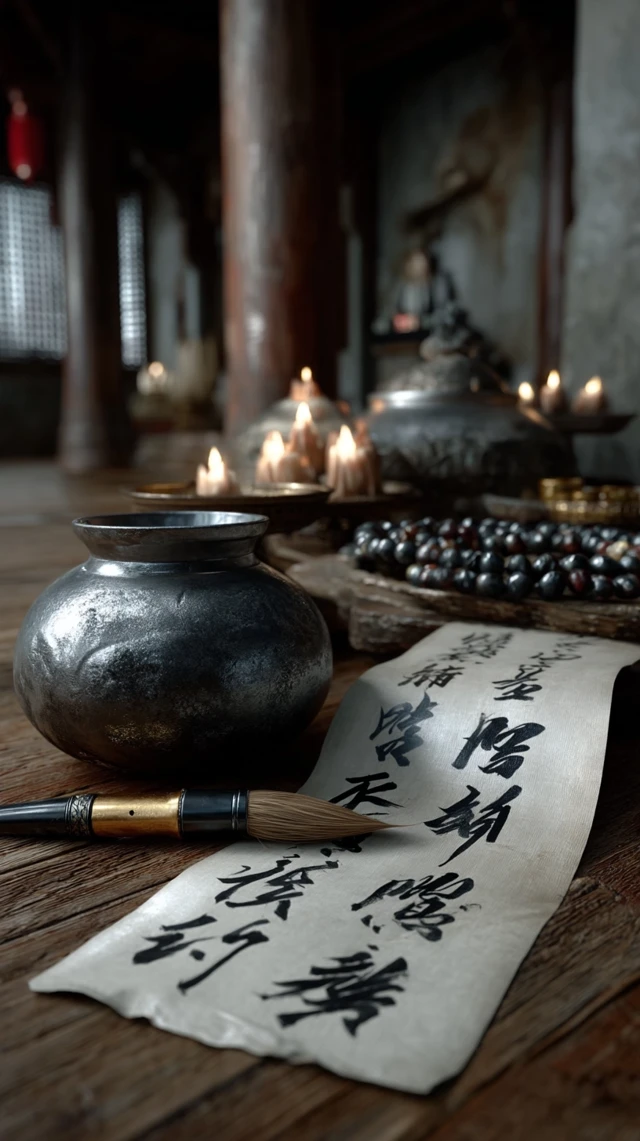 Japanese Kanji Calligraphy - Traditional Art