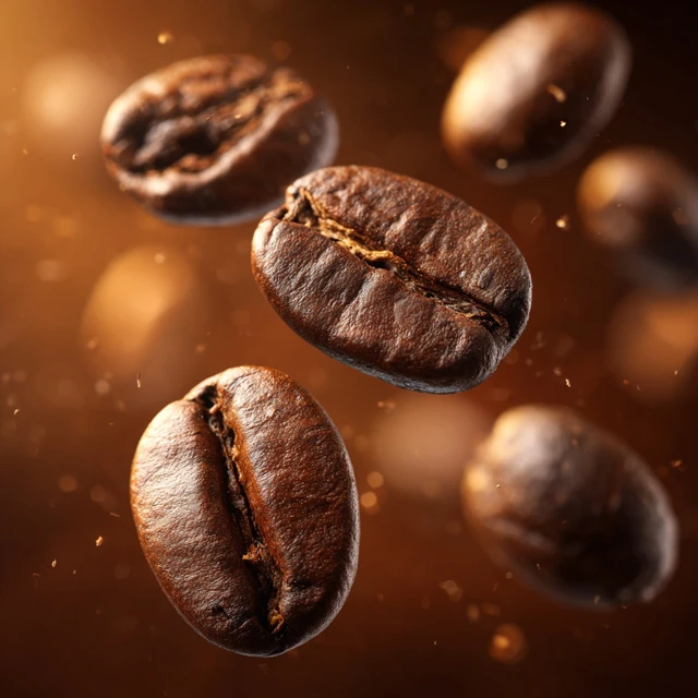 Roasted Coffee Beans Close Up
