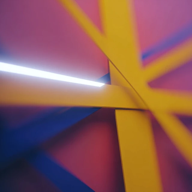 Abstract Art with Blurry Lines and Colors