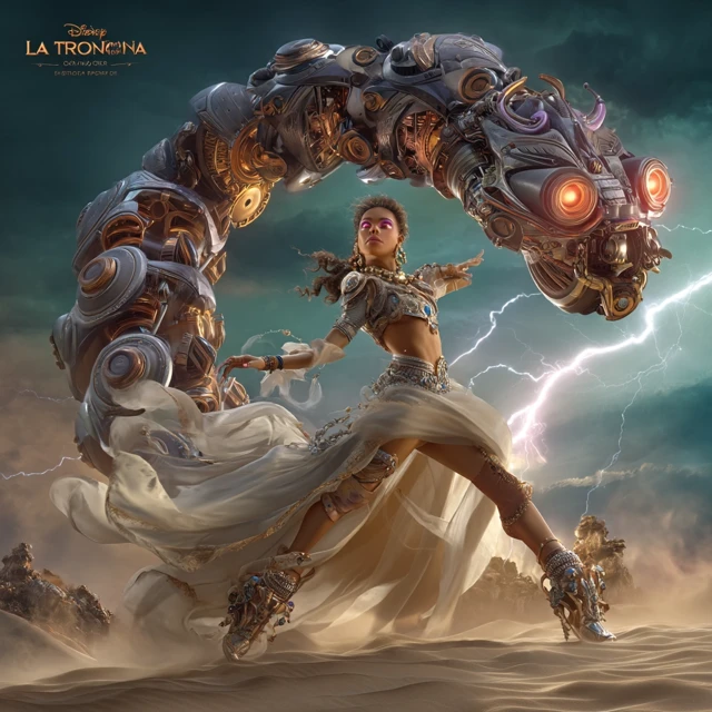La Troni Futuristic Warrior Epic Scene