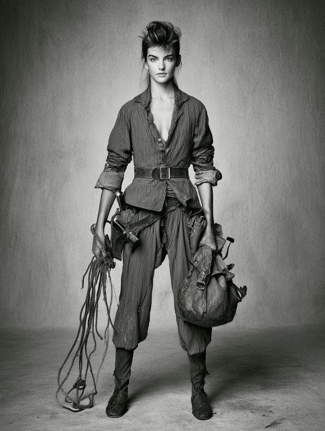 Ann Bonnie Portrait Photograph by Peter Lindbergh