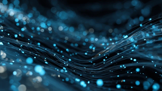 Abstract Digital Technology Blue Background