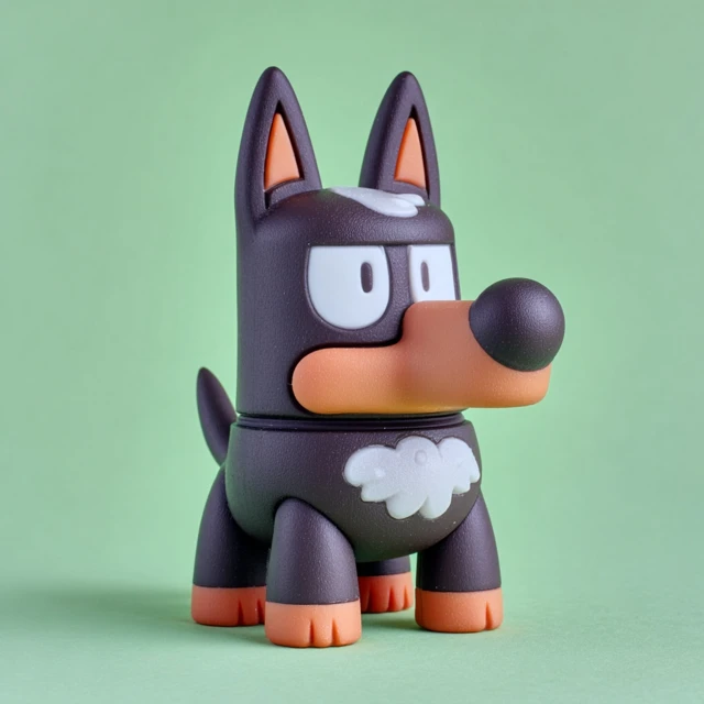 Vinyl Toy Dog 3D Animated Smooth Textures