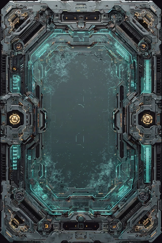 Futuristic SciFi Board Game Card Design