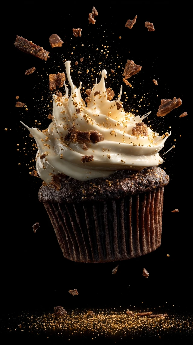 Chocolate Cupcake Explosion Vanilla Frosting