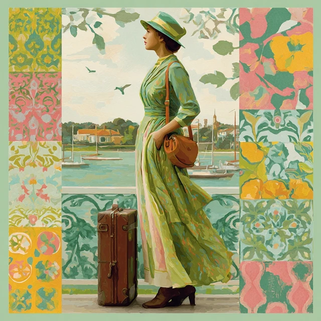 Woman Traveller Waiting Adventure