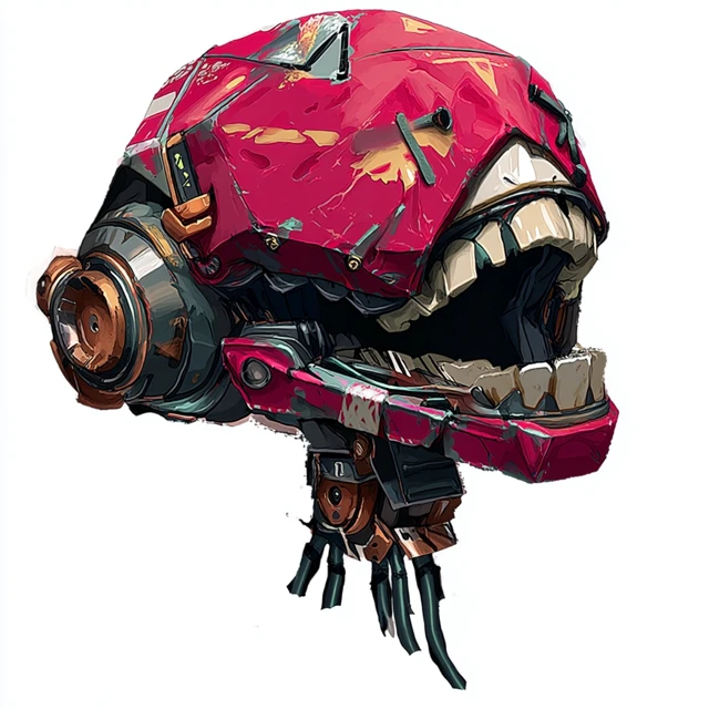 Robot Head Original Character Design