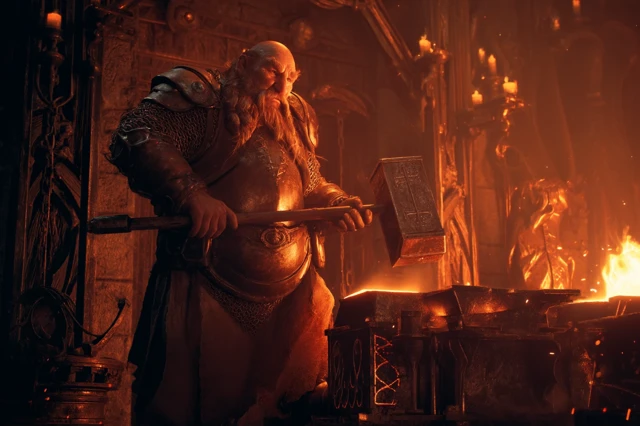 Epic Fantasy Dwarf Blacksmith Portrait