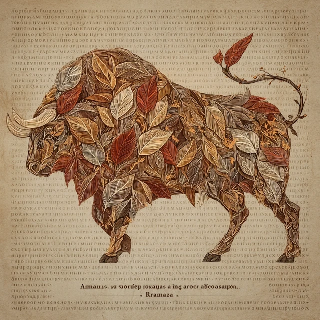 Abkhazian Bull Heart Leaf Art