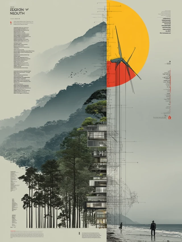 Gangwon Korea Poster Nature and Future