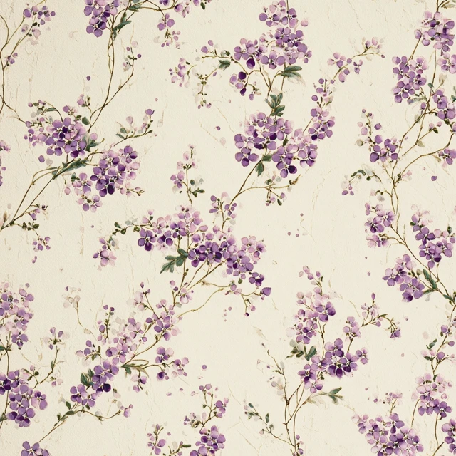 Delicate Purple Floral Pattern Design