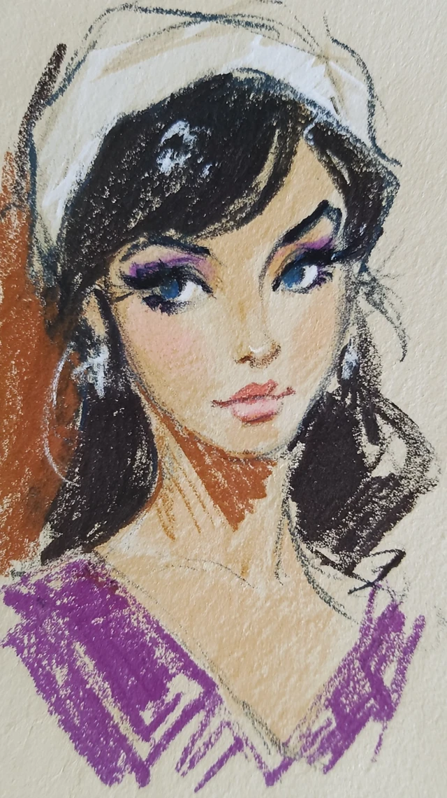 Don Bluth Mod Woman Sketch