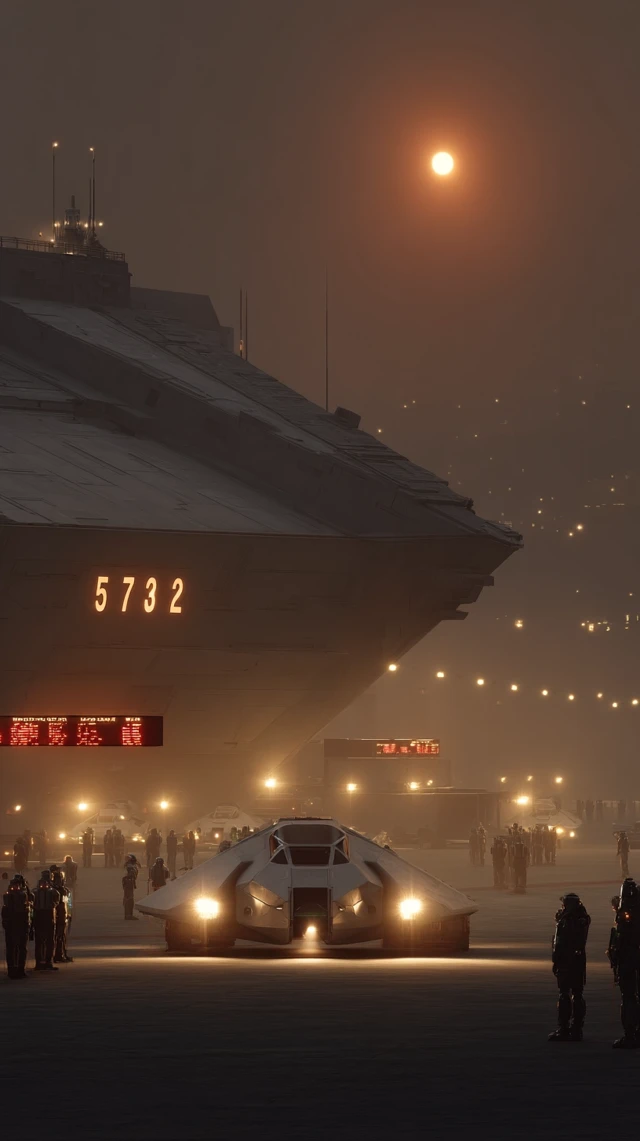 Cyberpunk City Futuristic Transportation Hub
